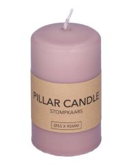 Excellent Houseware Pillar Candle Pink 55 x 95 mm