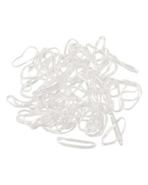 Beauty Flow Silicone Elastics 400 Pieces Clear